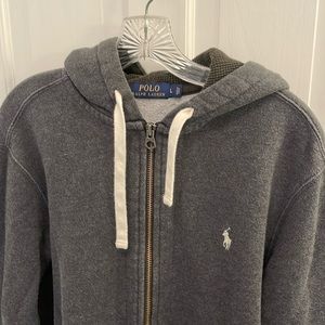 Polo Ralph Lauren Heavy Grey Hoodie Waffle Hood Large